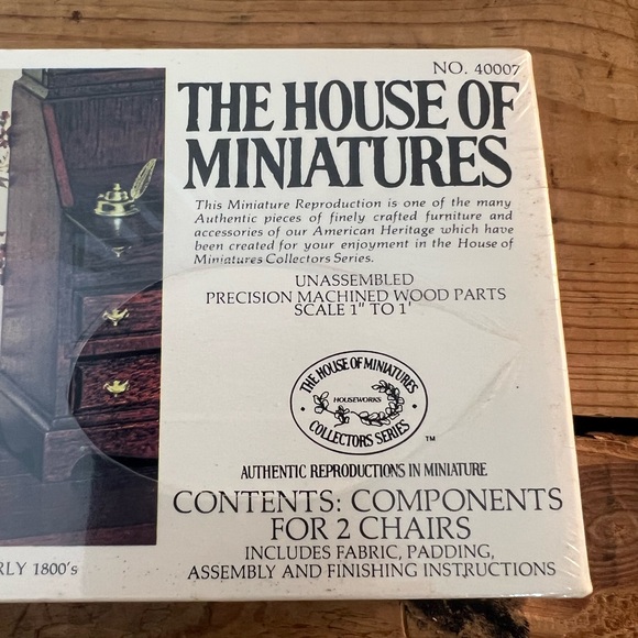 The house of miniatures side chair new old stock - Picture 3 of 4